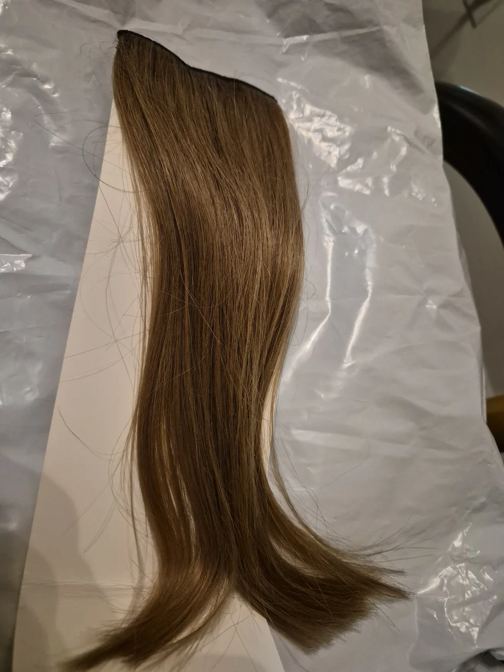 Human hair Clip-In Hair Extension - Light Brown